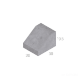 OSTRŮVKOVÝ OBRUBNÍK PŘÍMÝ PŮLKA