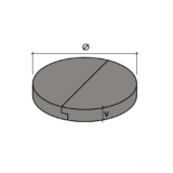 POKLOP STUDNIČNÍ PŮLENÝ ARMOVANÝ 80