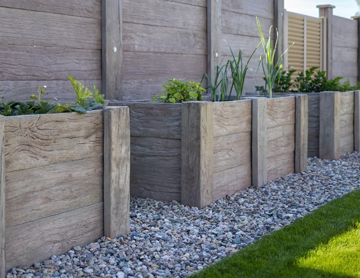 vyvýšený záhon vzor dub