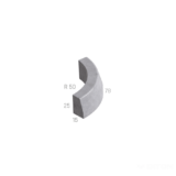 OBRUBNÍK SILNIČNÍ OBLÝ R 0,5 M VNĚJŠÍ