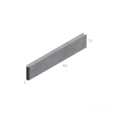 OBRUBNÍK ZÁHONOVÝ S KULATÝM ZÁMKEM 100 / 5 / 20