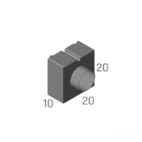 ZÁSLEPKA S ODTOKEM DN 110 PRO ŠTĚRBINOVÝ ŽLAB