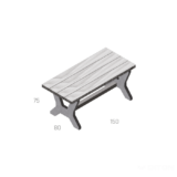 ZAHRADNÍ STŮL - DESKA DŘEVO