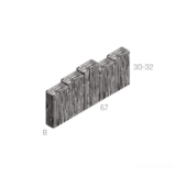 PALISÁDOVÝ OBRUBNÍK - HRANOL