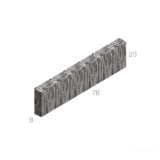 PALISÁDOVÝ OBRUBNÍK - HRANOL ROVNÝ