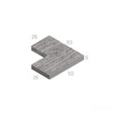 BAZÉNOVÝ LEM - VNĚJŠÍ ROHOVÝ DUB